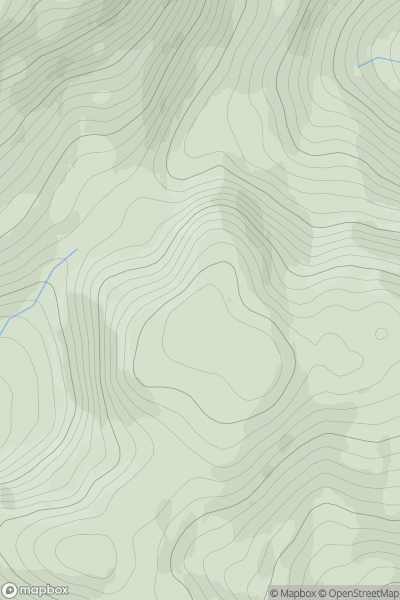 Thumbnail image for Meall Dearg [Loch Linnhe to Loch Etive] showing contour plot for surrounding peak